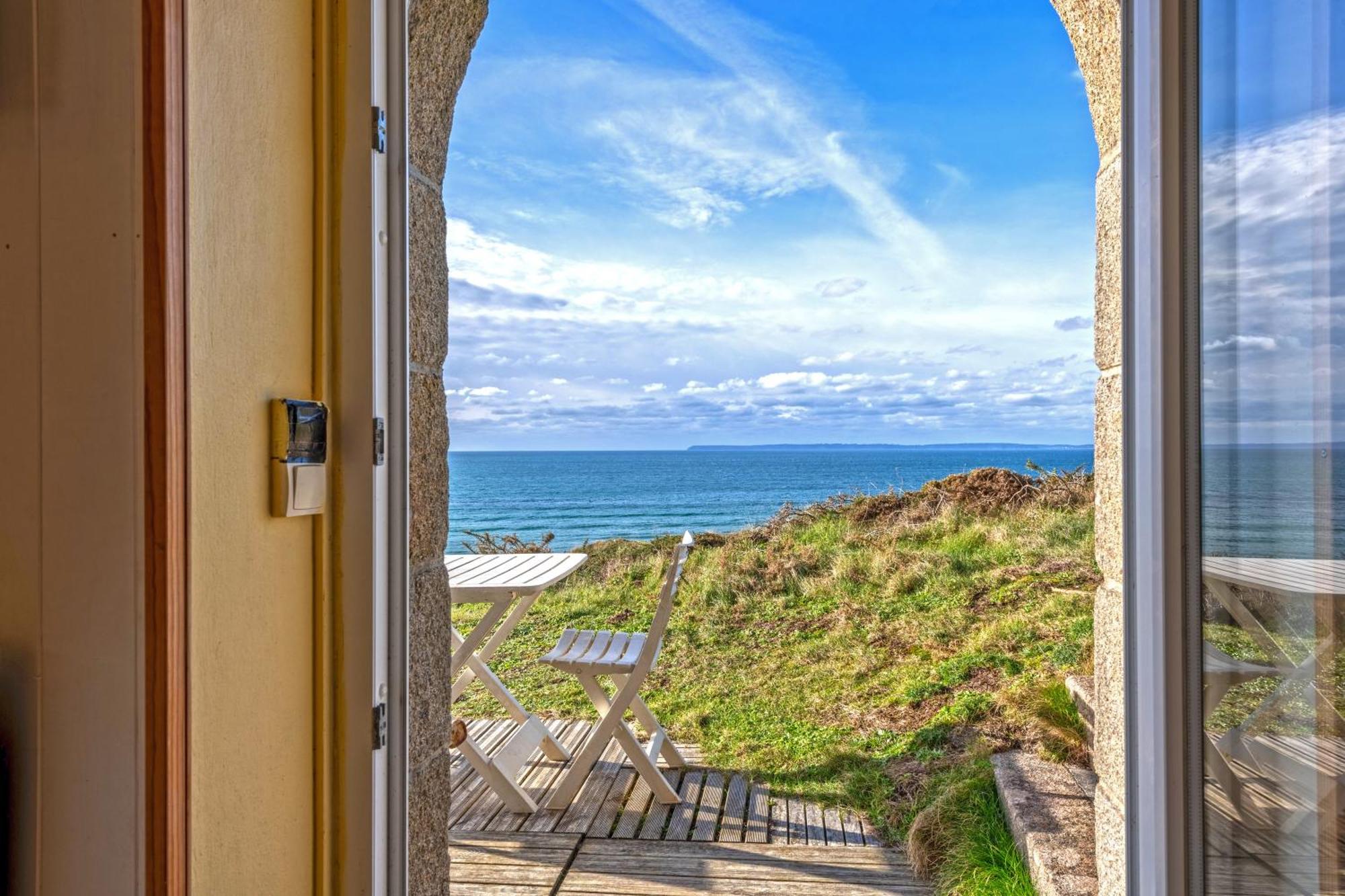 Studio Vue Sur Mer Plomodiern Extérieur photo
